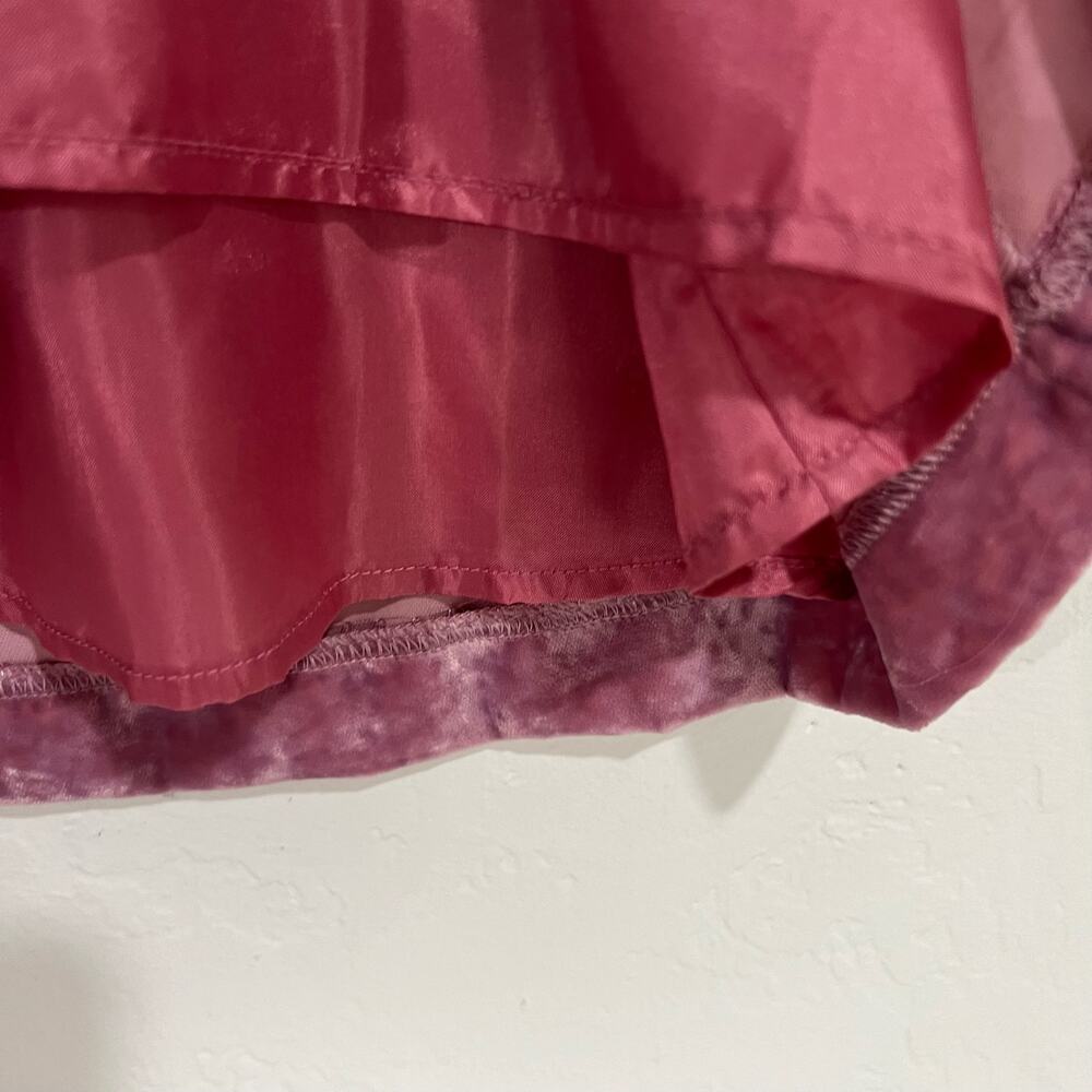 J.Crew Pink Purple Crushed Velvet Ruffle Tank Top Size Medium New - Picture 6 of 10